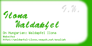 ilona waldapfel business card